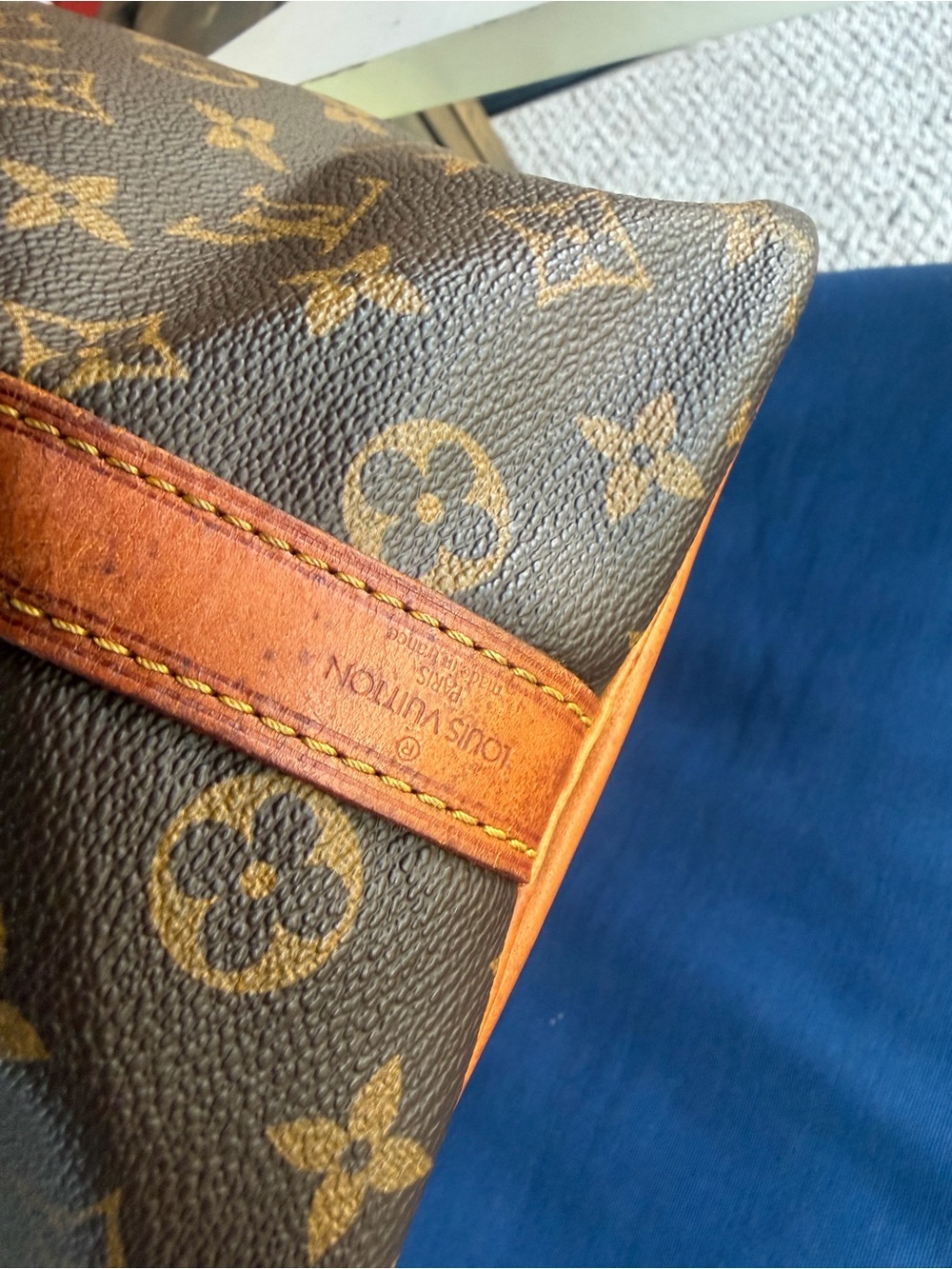 AUTHENTIC VINTAGE LOUIS VUITTON NOÉ BUCKET BAG — MONOGRAM— MADE IN FRANCE — 1989 - Picture 9 of 14